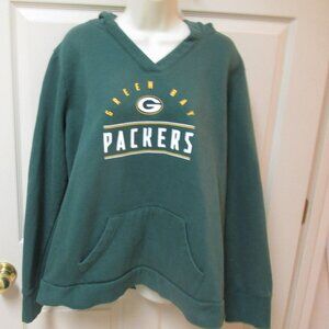 Green Bay Packers Pullover Hoodie Ladies XXL/2TG Fleece Sweatshirt Fanatics